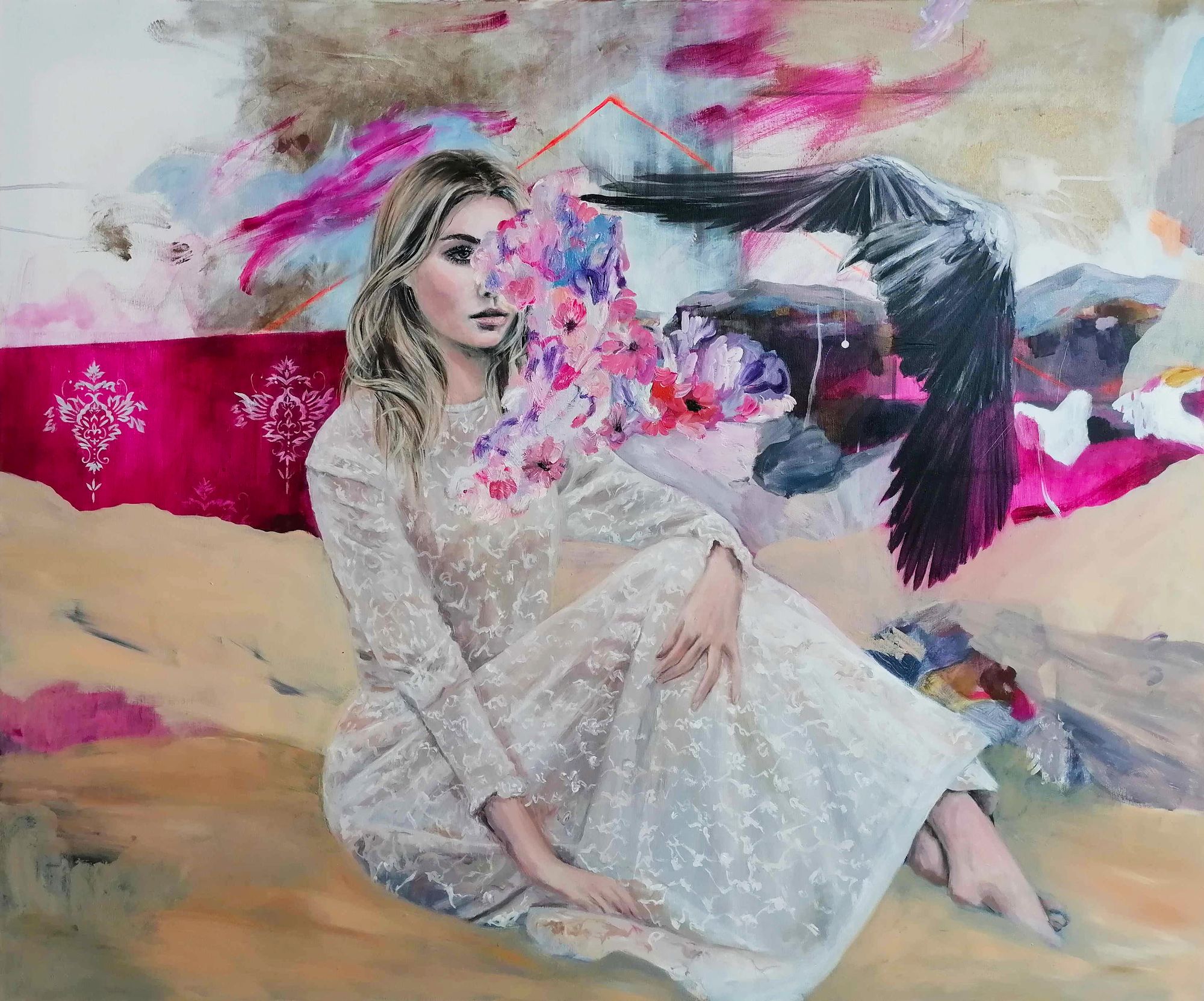 Girl and Raven