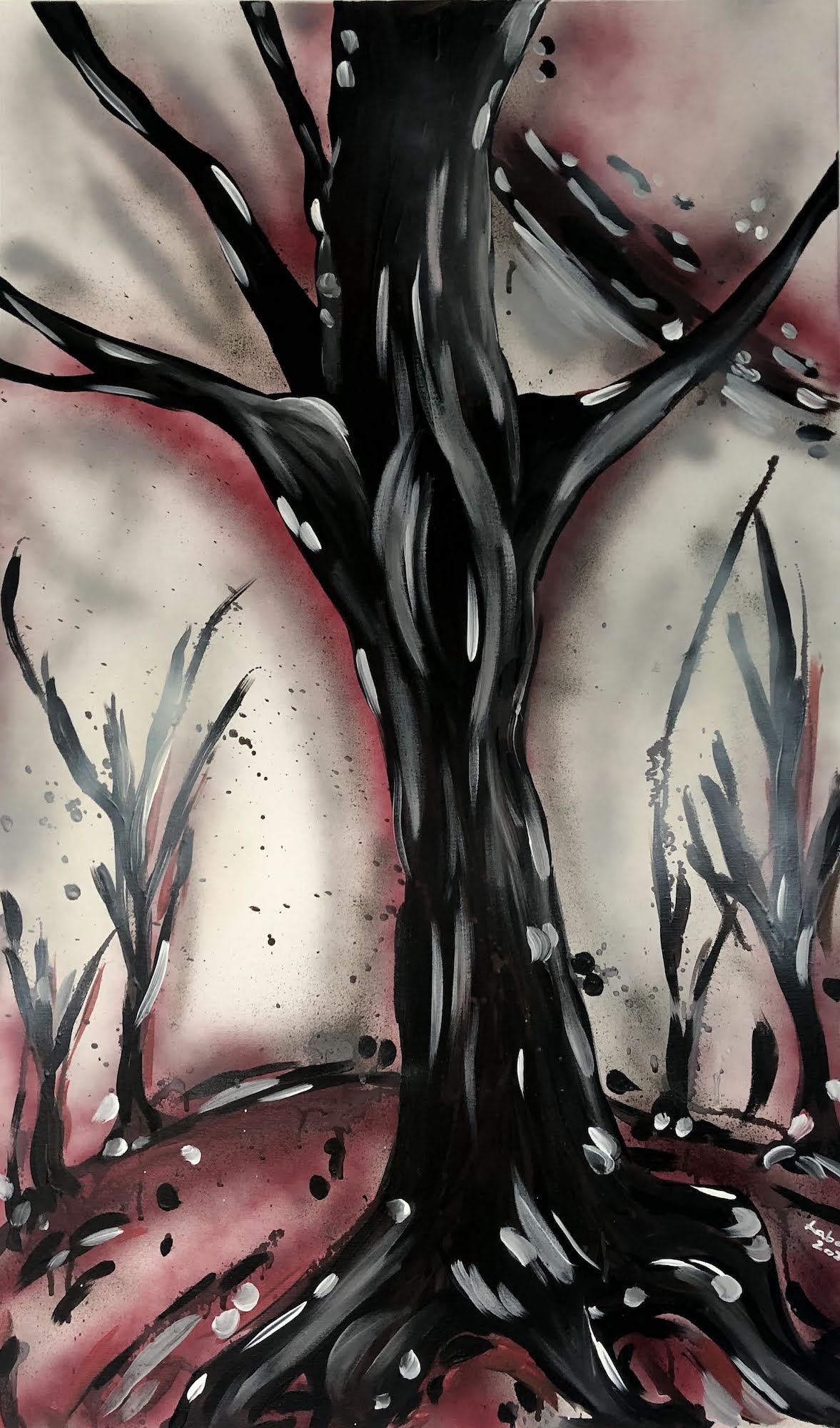 TREE IN RED