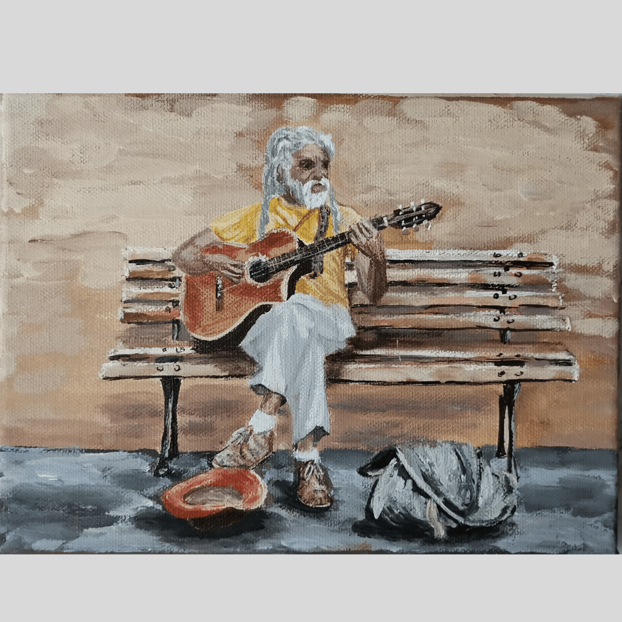 Gitarista na lavičke